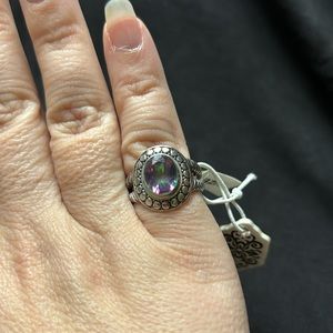 Annika Witt Mystic Quartz Sterling Silver Ring Bali size 7